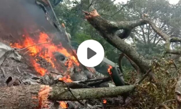VIDEO : ಸೇನಾ ಹೆಲಿಕಾಪ್ಟರ್ ದುರಂತದ ಭೀಕರ ದೃಶ್ಯ