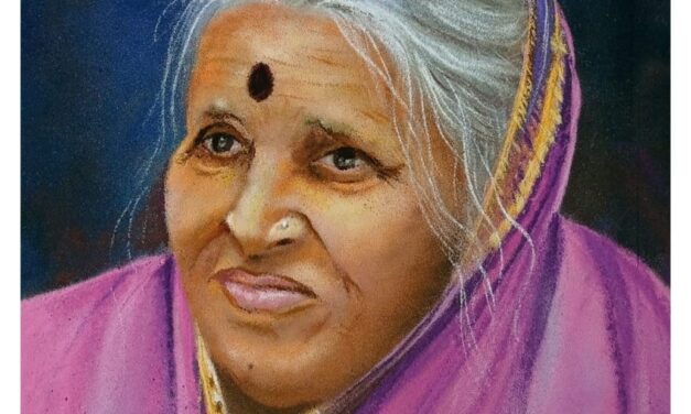 “ರಂಗೋಲಿಯಲ್ಲಿ ಅರಳಿದ ಸಿಂಧುತಾಯಿ”