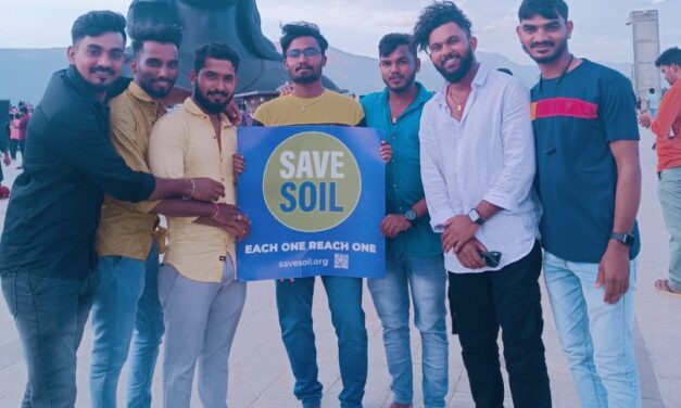 ಮಣ್ಣು ಉಳಿಸಿ ಅಭಿಯಾನಕ್ಕೆ ಯುವಕರ ಬೆಂಬಲ