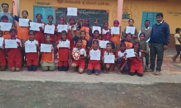 ಥ್ರೋಬಾಲ್ : ಸಪ್ತಸಾಗರ ಪ್ರೌಢ ಶಾಲೆ ವಿದ್ಯಾರ್ಥಿನಿಯರಿಗೆ ಗೆಲುವು