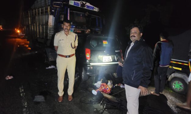 ಭೀಕರ ಅಪಘಾತ : ಒಂದೇ ಕುಟುಂಬದ 6 ಜನರ ದುರ್ಮರಣ