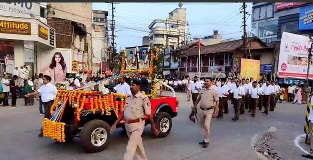 ಗಮನ ಸೆಳೆದ ಆರ್ ಎಸ್ ಎಸ್ ಪಥಸಂಚಲನ