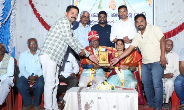 ನಿವೃತ್ತ ಸರ್ಕಾರಿ ಶಾಲಾ ಶಿಕ್ಷಕ ಅರ್ಜುನ ಮಾಳವನವರಿಗೆ ಸನ್ಮಾನ