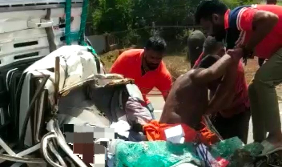 VIDEO – ಭೀಕರ ಅಪಘಾತದಲ್ಲಿ ಪವಾಡ ರೂಪದಲ್ಲಿ ಪಾರಾದ ಸ್ವಾಮೀಜಿ