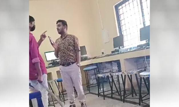 ಬುದ್ದಿ ಹೇಳಿದ್ದ ಶಿಕ್ಷಕನಿಗೆ ಲಾಂಗ್ ತೋರಿಸಿ ಬೆದರಿಸಿದ ವಿದ್ಯಾರ್ಥಿ
