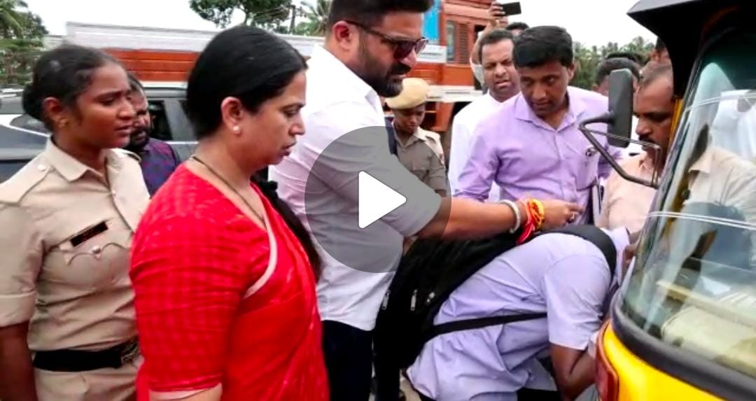 ಮಾನವೀಯತೆ ಮೆರೆದ ಸಚಿವೆ ಹೆಬ್ಬಾಳ್ಕರ್ ; ಗಾಯಗೊಂಡ ಯುವಕನಿಗೆ ನೆರವು