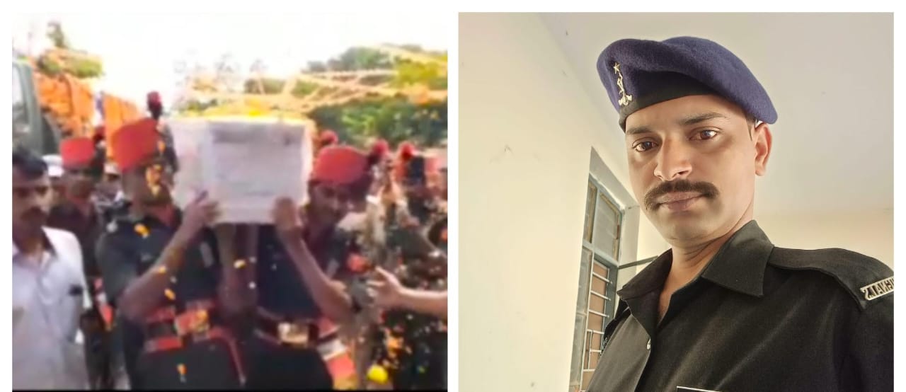 ರಾಯಬಾಗ : ಸ್ವ ಗ್ರಾಮದಲ್ಲಿ ಮೃತ ಯೋಧನ ಅಂತ್ಯಕ್ರಿಯೆ ; ಕಣ್ಣೀರಾದ ಕುಟುಂಬ – VIDEO