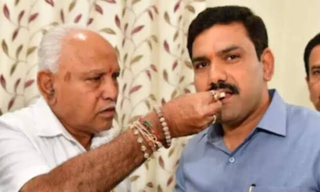 ವಿಜಯೇಂದ್ರಗೆ ಬಿಜೆಪಿ ರಾಜ್ಯಾಧ್ಯಕ್ಷ ಸ್ಥಾನ ; ಯುವ ಮುಖಂಡ ಮಾಹಾಂತೇಶ್ ವಕ್ಕುಂದ ಹರ್ಷ