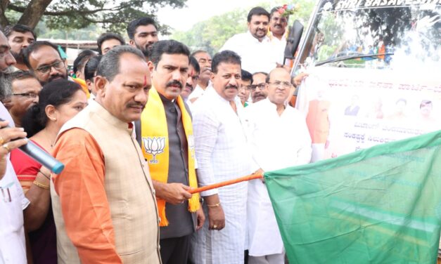 ಚಂಡಮಾರುತದ ಪೀಡಿತ ತಮಿಳುನಾಡಿಗೆ ಅಗತ್ಯ ಸಾಮಗ್ರಿ ಕಳುಹಿಸಿದ ಬಿಜೆಪಿ