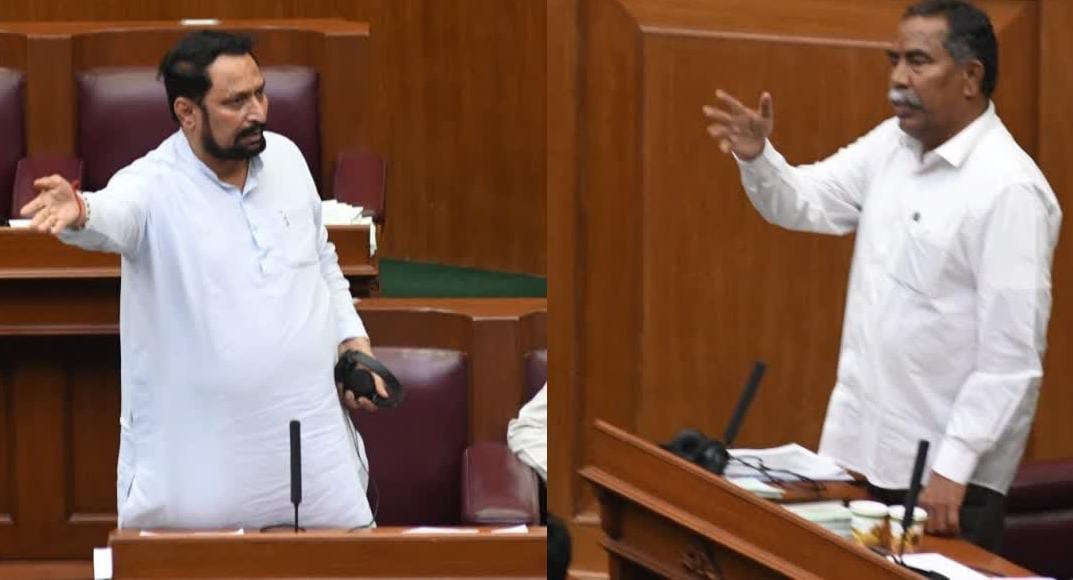 ಸದನದಲ್ಲಿ ಮರಾಠಿ ಭಾಷೆಗೆ ಸವದಿ ವಿರೋಧ ; ಮಾತಿನಲ್ಲೇ ಚಾಟಿ ಬೀಸಿದ ಖಾನಾಪುರ ಶಾಸಕ