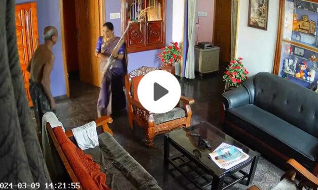 ವಯೋವೃದ್ಧ ಮಾವನ ಮೇಲೆ ಸೊಸೆ ಹಲ್ಲೆ ; ವೀಡಿಯೋ ವೈರಲ್