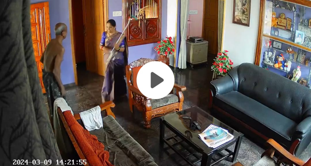 ವಯೋವೃದ್ಧ ಮಾವನ ಮೇಲೆ ಸೊಸೆ ಹಲ್ಲೆ ; ವೀಡಿಯೋ ವೈರಲ್