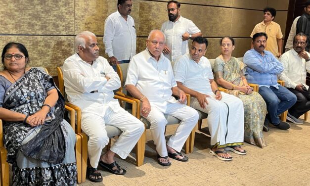 ಒಡೆದ ಮನೆ ಒಂದು ಮಾಡಿದ ರಾಜಾಹುಲಿ ; ಯಡಿಯೂರಪ್ಪ ಎಂಟ್ರಿಯಿಂದ ಕಂಗಾಲಾದ ಕಾಂಗ್ರೆಸ್