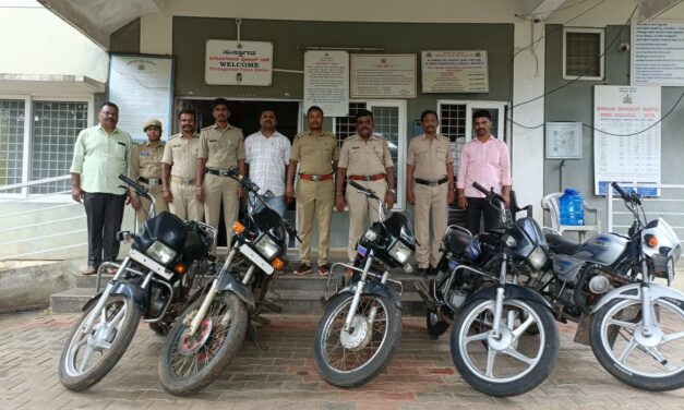 ಬೈಕ್ ಕಳ್ಳತನ ಆರೋಪಿ ಬಂಧಿಸಿದ ಹಿರೇಬಾಗೇವಾಡಿ ಪೊಲೀಸರು