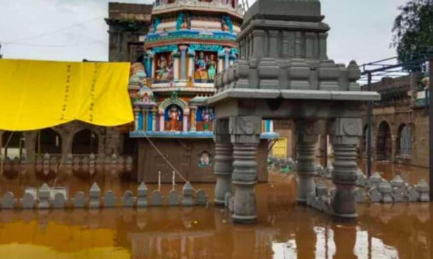 ಯಡೂರ ವೀರಭದ್ರೇಶ್ವರ ಗರ್ಭಗುಡಿ ಸಂಪೂರ್ಣ ಜಲಾವೃತ