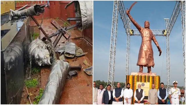 ಕುಸಿದ ಶಿವಾಜಿ ಪ್ರತಿಮೆ ; ಮೋದಿ ಜನರ ಕ್ಷಮೆ ಕೇಳಬೇಕೆಂದು ಮೃಣಾಲ ಹೆಬ್ಬಾಳಕರ್ ಆಗ್ರಹ