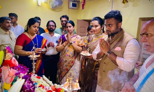 ಸಚಿವೆ ಲಕ್ಷ್ಮೀ ಹೆಬ್ಬಾಳಕರ್ ನಿವಾಸದಲ್ಲಿ ಗಣೇಶೋತ್ಸವದ ಸಂಭ್ರಮ