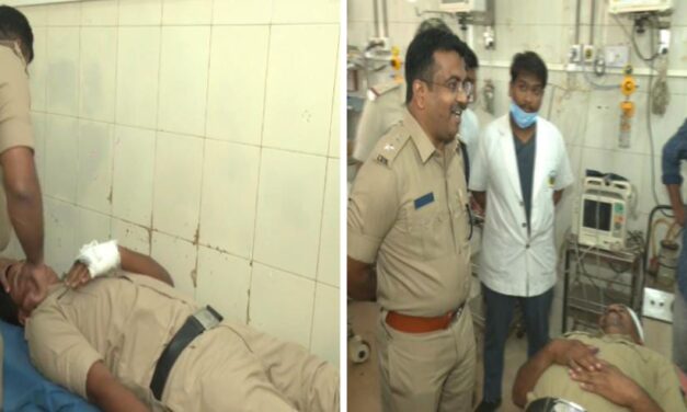 ಇವರೇ ನಮ್ಮ‌ ರಿಯಲ್ ಹೀರೋಗಳು ಎಂದ ಎಸ್ಪಿ ; ಕಲ್ಲೇಟು ತಿಂದು ಆರೋಪಿಗಳ ಹೆಡೆಮುರಿ ಕಟ್ಟಿದ ಪೊಲೀಸ್