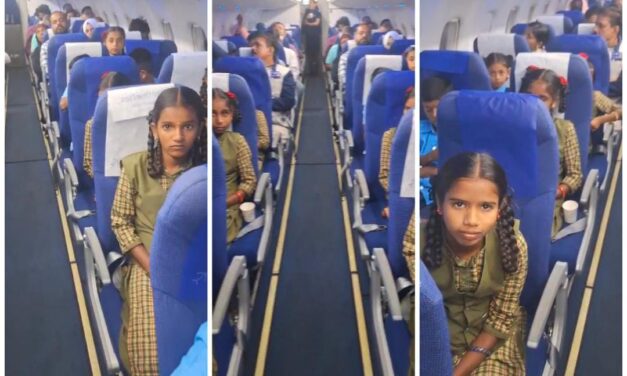 ಸ್ವಂತ ಖರ್ಚಿನಲ್ಲಿ ಶಾಲಾ ಮಕ್ಕಳನ್ನು ವಿಮಾನದಲ್ಲಿ ಪ್ರವಾಸಕ್ಕೆ ಕರೆದೊಯ್ದ ಶಿಕ್ಷಕ