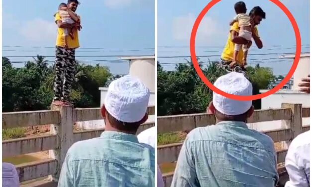 ಮಗುವಿನ ಜೊತೆ ತಂದೆ ಆತ್ಮಹತ್ಯೆಗೆ ಯತ್ನ ; ಭಯಾನಕ ವೀಡಿಯೋ ವೈರಲ್…!