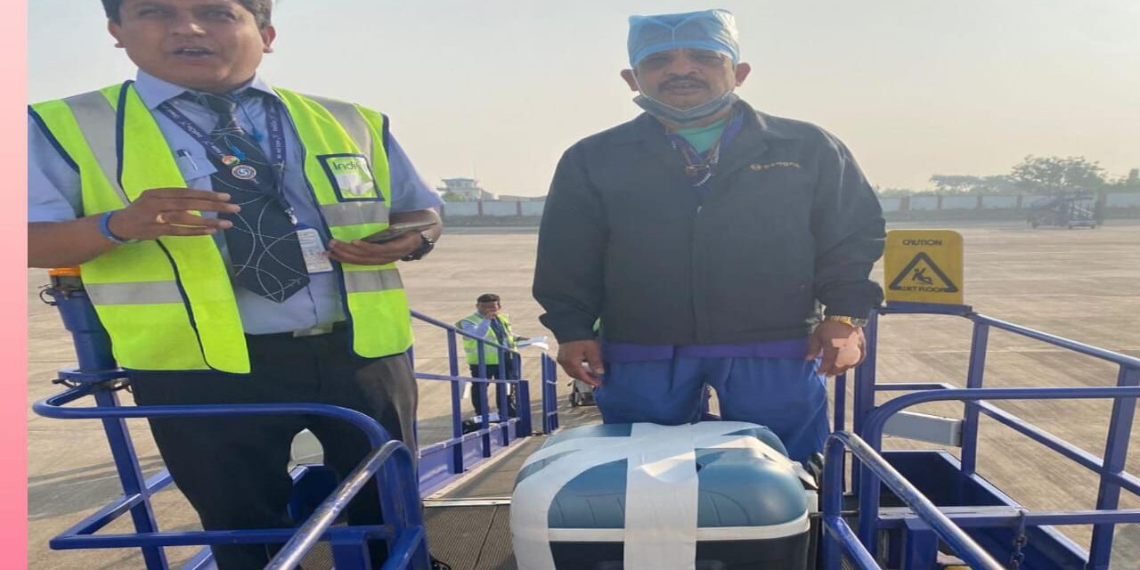 ಬೆಳಗಾವಿಯಿಂದ ಯಶಸ್ವಿಯಾಗಿ ಲಿವರ್ ರವಾನೆ