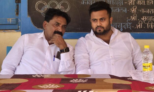 ವೇದಿಕೆ ನಿರ್ಮಾಣ ಕಾಮಗಾರಿಗೆ  ಭೂಮಿ ಪೂಜೆ ನೆರವೇರಿಸಿದ ಮೃಣಾಲ್‌ ಹೆಬ್ಬಾಳಕರ್