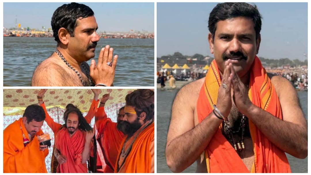 ಮಹಾಕುಂಭಮೇಳದಲ್ಲಿ ವಿಜಯೇಂದ್ರ ಪುಣ್ಯಸ್ನಾನ