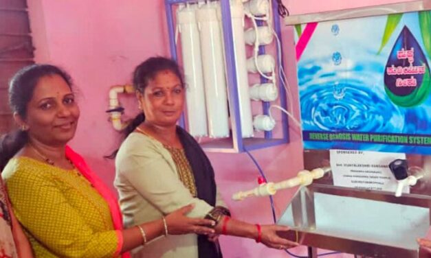 ಗೃಹಲಕ್ಷ್ಮೀ ಹಣದಿಂದ ಶಾಲೆಗೆ ನೀರಿನ ವ್ಯವಸ್ಥೆ ಮಾಡಿದ ಮಹಿಳೆ ‌