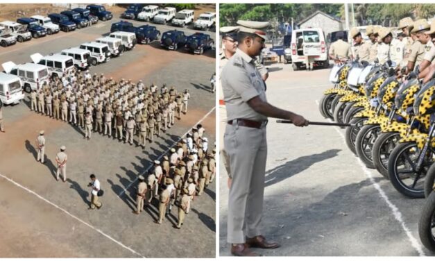 ಬೆಳಗಾವಿ : ಸಾಲಾಗಿ ನಿಂತ ಪೊಲೀಸ್ ವಾಹನ, ಕಾರಣ ಏನು..?
