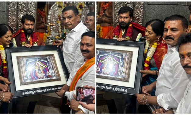 ಪತ್ನಿ ಜೊತೆ ಸವದತ್ತಿ ಗುಡ್ಡಕ್ಕೆ ಸಿ.ಟಿ ರವಿ ; ಯಲ್ಲಮ್ಮ ದೇವಿ ಆಶಿರ್ವಾದ