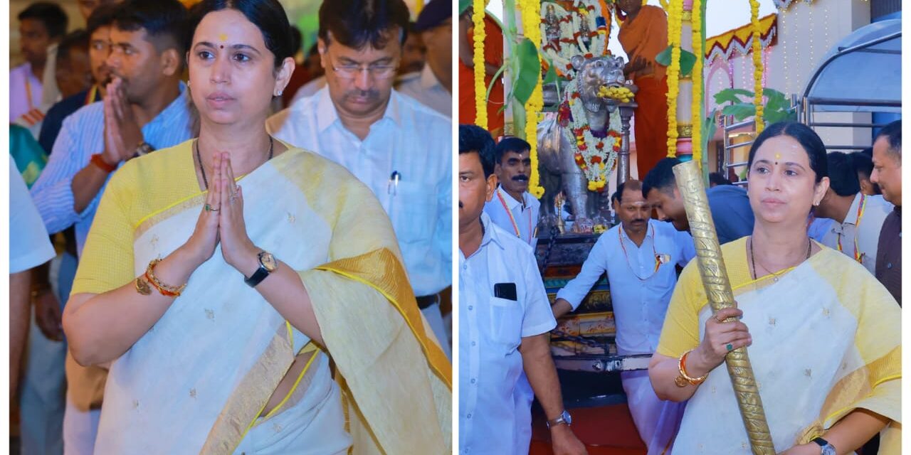 ಮಾದಪ್ಪನ ಉತ್ಸವ ಕಣ್ತುಂಬಿಕೊಂಡ ಸಚಿವೆ ಲಕ್ಷ್ಮೀ ಹೆಬ್ಬಾಳಕರ್