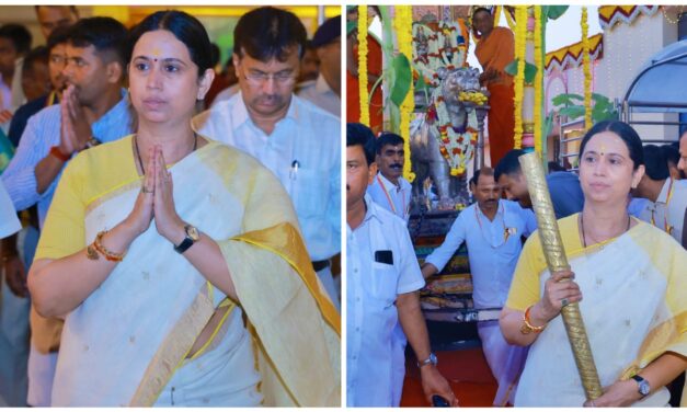 ಮಾದಪ್ಪನ ಉತ್ಸವ ಕಣ್ತುಂಬಿಕೊಂಡ ಸಚಿವೆ ಲಕ್ಷ್ಮೀ ಹೆಬ್ಬಾಳಕರ್