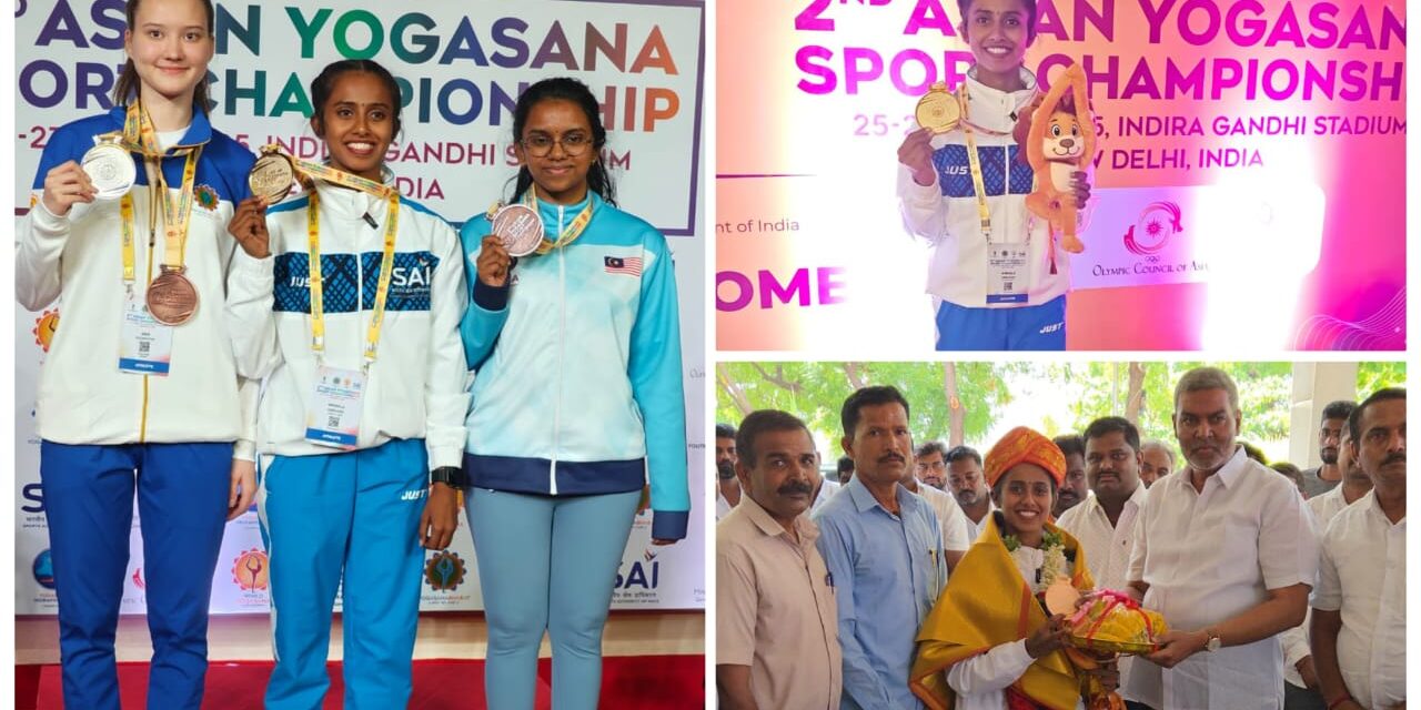 ಚಿನ್ನ ಗೆದ್ದ ಗೋಕಾಕ್ ಯುವತಿ ಸಾಧನೆಗೆ ಎಲ್ಲೆಡೆ ಮೆಚ್ಚುಗೆ ; ಸಾಹುಕಾರ್ ಸನ್ಮಾನ