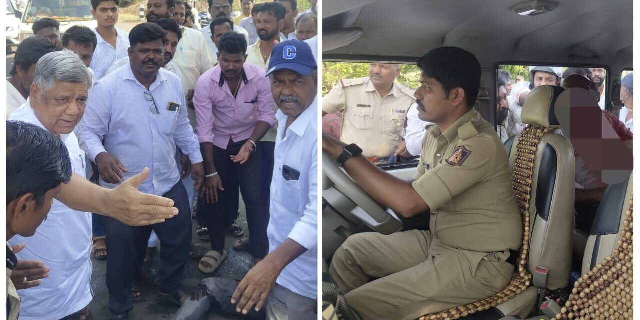 ಅಪಘಾತದಲ್ಲಿ ಗಾಯಗೊಂಡ ವ್ಯಕ್ತಿ ನೆರವಿಗೆ ಸಂಸದ ಜಗದೀಶ್ ಶೆಟ್ಟರ್