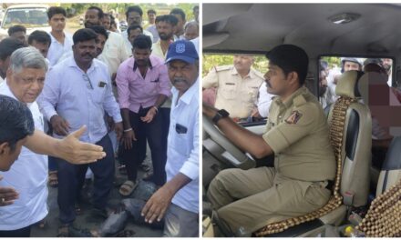 ಅಪಘಾತದಲ್ಲಿ ಗಾಯಗೊಂಡ ವ್ಯಕ್ತಿ ನೆರವಿಗೆ ಸಂಸದ ಜಗದೀಶ್ ಶೆಟ್ಟರ್