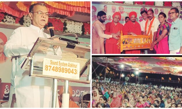 ಶಿಕ್ಷಣದ ಜೊತೆಗೆ ಆಧ್ಯಾತ್ಮ ಅತ್ಯವಶ್ಯ : ಮಹೇಶ್ ಕುಮಠಳ್ಳಿ