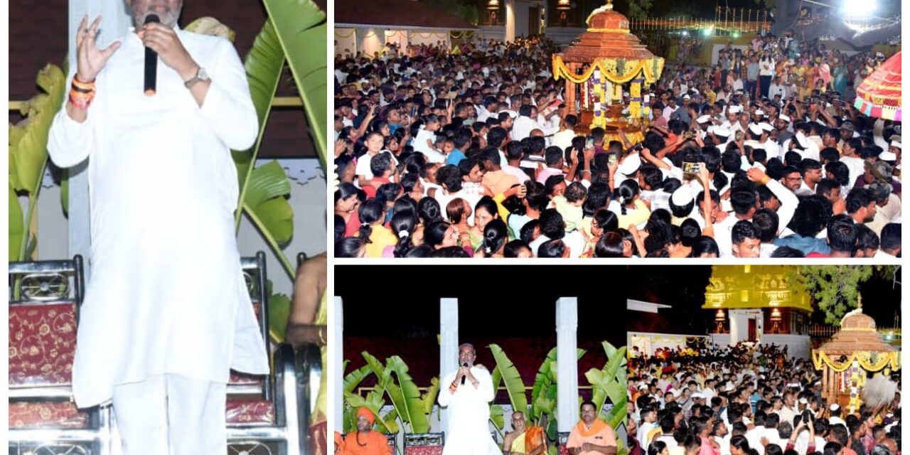 ಗೋಕಾಕ್ : 13 ಕೋಟಿ ರು. ವೆಚ್ಚದಲ್ಲಿ ದೇವಸ್ಥಾನ ಜೀರ್ಣೋದ್ಧಾರ ; ಹಿಡಿದ ಕೆಲಸ ಯಶಸ್ವಿಗೊಳಿಸಿದ ಸಾಹುಕಾರ