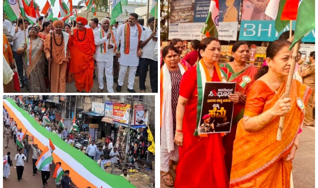 ಬೆಳಗಾವಿಯಲ್ಲಿ ತಿರಂಗಾ ಯಾತ್ರೆಗೆ ಅಭೂತಪೂರ್ವ ಬೆಂಬಲ