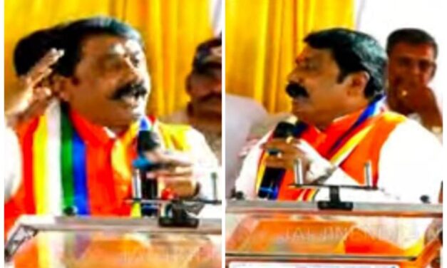 ಕಾಂಗ್ರೆಸ್ ಕ್ಯಾಲ್ಕುಲೇಟರ್ ಗೆ ಬೆಂಕಿ ಹಚ್ಚಬೇಕು ; ಜೈನ ಸಮಾವೇಶದಲ್ಲಿ ಗುಡುಗಿದ ಸಂಜಯ್ ಪಾಟೀಲ್