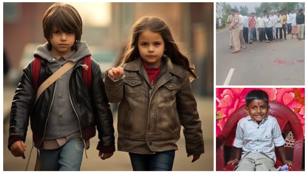 ಅಕ್ಕನ ಕೈ ಹಿಡಿದು ಶಾಲೆಗೆ ಹೋದ ಮಗು ಅಪಘಾತದಲ್ಲಿ ಸಾವು ; ಶಾಲೆಯ ಮೊದಲ ದಿನವೇ ದುರಂತ..!