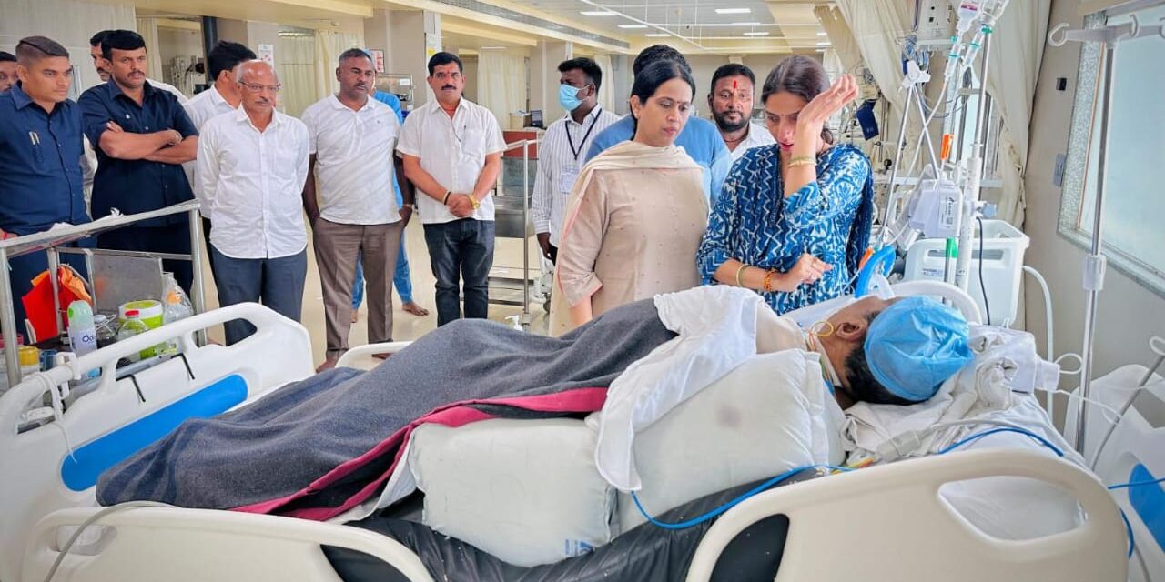 ಮಾಜಿ ಶಾಸಕರ ಆರೋಗ್ಯ ಸ್ಥಿತಿ ಗಂಭೀರ ; ಸಚಿವೆ ಹೆಬ್ಬಾಳಕರ್ ಆಸ್ಪತ್ರೆಗೆ ಭೇಟಿ