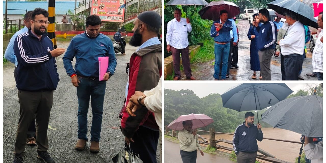 ಮಳೆ ಆರ್ಭಟ ; ಪ್ರವಾಹ ಸ್ಥಿತಿಗತಿ ಪರಿಶೀಲಿಸಿದ ಸಿಇಒ ರಾಹುಲ್ ಶಿಂಧೆ