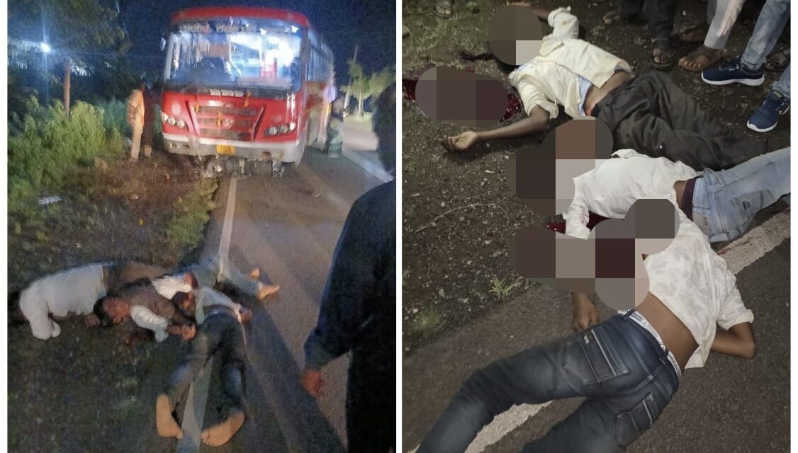 ಅಥಣಿ : ಭೀಕರ ರಸ್ತೆ ಅಪಘಾತ, ಓರ್ವ ಸಾವು ಇಬ್ಬರು ಗಂಭೀರ