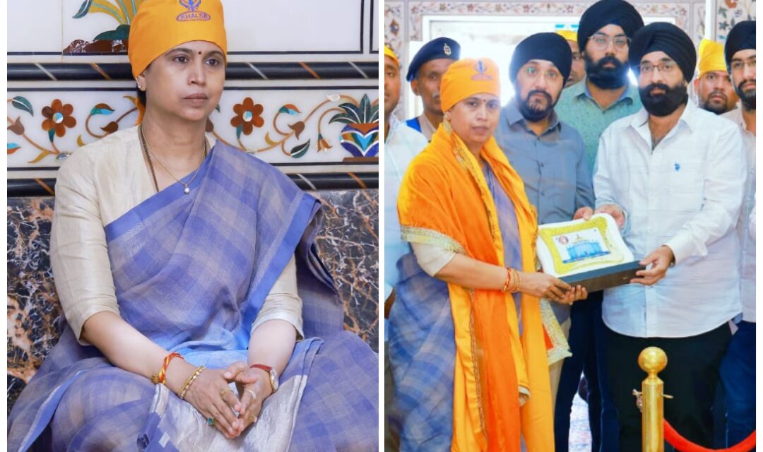 ಗುರುದ್ವಾರಕ್ಕೆ ಸಚಿವೆ ಲಕ್ಷ್ಮೀ ಹೆಬ್ಬಾಳಕರ್ ಭೇಟಿ