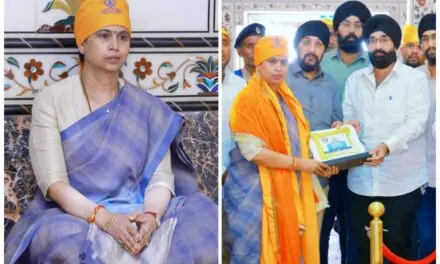 ಗುರುದ್ವಾರಕ್ಕೆ ಸಚಿವೆ ಲಕ್ಷ್ಮೀ ಹೆಬ್ಬಾಳಕರ್ ಭೇಟಿ