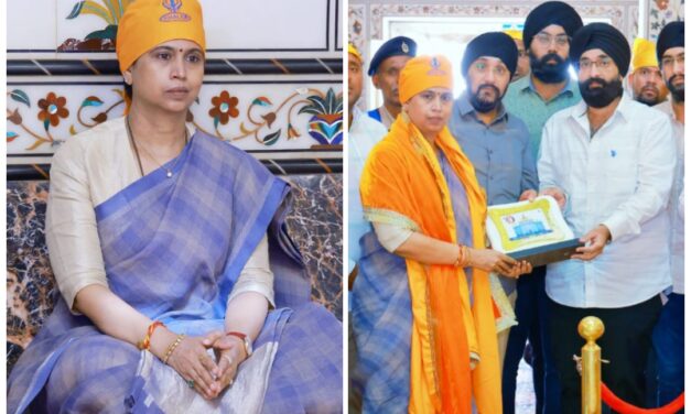 ಗುರುದ್ವಾರಕ್ಕೆ ಸಚಿವೆ ಲಕ್ಷ್ಮೀ ಹೆಬ್ಬಾಳಕರ್ ಭೇಟಿ