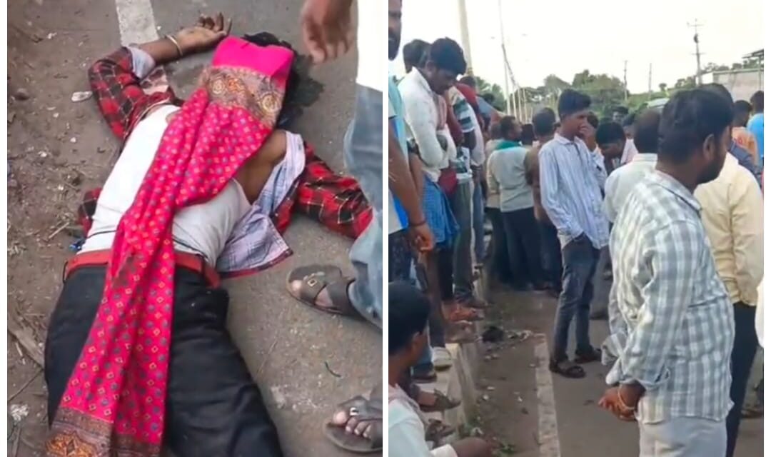 ಭೀಕರ ರಸ್ತೆ ಅಪಘಾತ ; ಬೈಕ್ ಸವಾರ ಸ್ಥಳದಲ್ಲೇ ಸಾವು