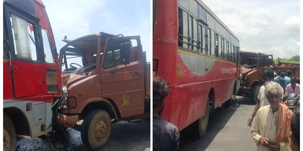 ಭೀಕರ ರಸ್ತೆ ಅಪಘಾತ ; 20ಕ್ಕೂ ಹೆಚ್ಚು ಜನರಿಗೆ ಗಾಯ