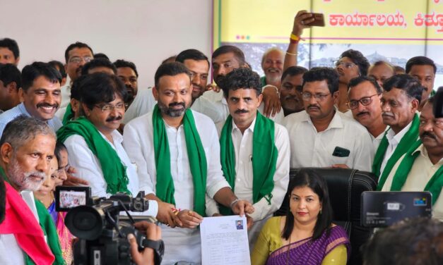 ನಾಮಪತ್ರ ಸಲ್ಲಿಸಿದ ಚನ್ನರಾಜ್‌ ಹಟ್ಟಿಹೊಳಿ