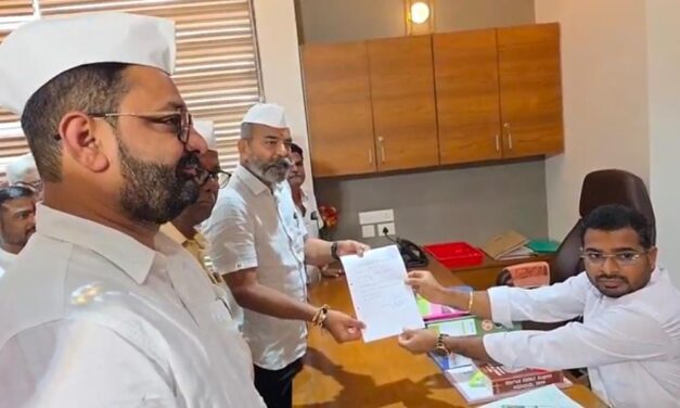 ಡಿಸಿಸಿ ಅಖಾಡಕ್ಕೆ ಕತ್ತಿ ಸಾಹುಕಾರ್ ; ನಾಮಪತ್ರ ಸಲ್ಲಿಕೆ